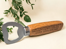 Load image into Gallery viewer, Personalised Wooden Bottle Opener: The Perfect Gift
