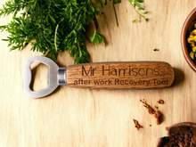 Load image into Gallery viewer, Personalised Wooden Bottle Opener: The Perfect Gift
